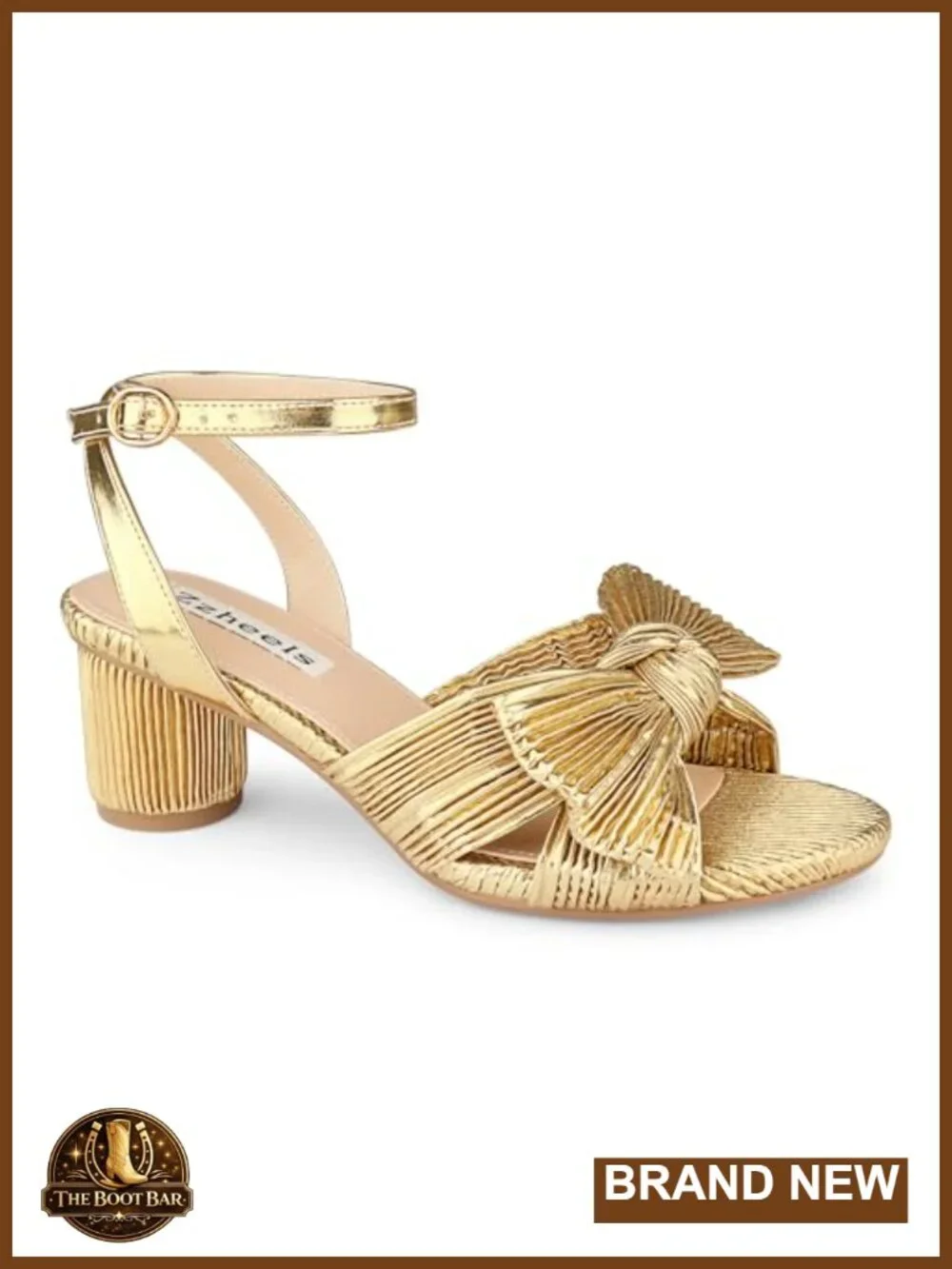 Womens Bow Heels Ankle Strap Block Heel Sandals Low Chunky Heel Faux Leather